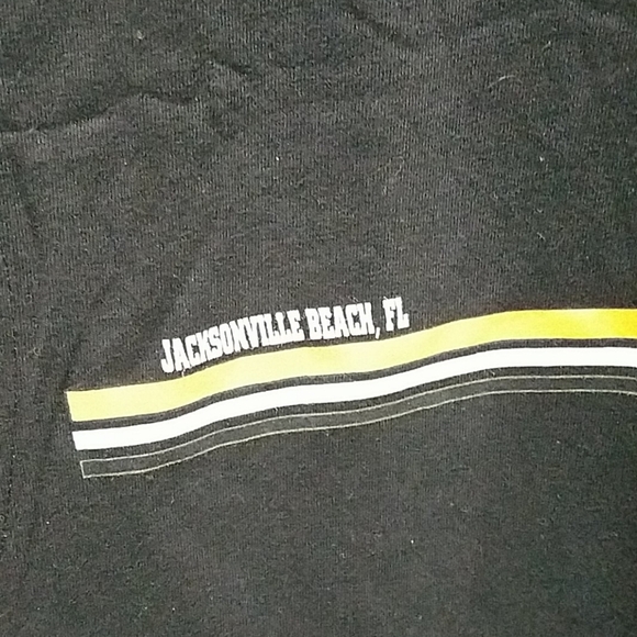 VINTAGE SLEEVELESS ISLAND PLANET BLACK TANK T-SHIRT EUC - Picture 3 of 7